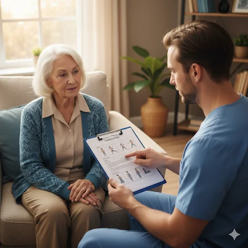 Fisioterapia en casa Madrid - Tratamiento sin desplazamientos personas mayores