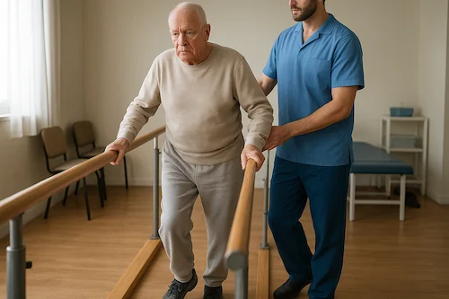 Programa ejercicio terapéutico Madrid - Rehabilitación geriátrica personalizada personas mayores